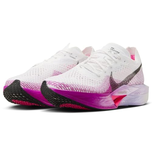 Nike Vaporfly 3 Women's Road Racing Shoes (DV4130-104, White/Vivid Purple/Purple) Size 94
