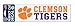 NCAA Clemson University Tigers 3 x 10 inch Perfect Cut Decal