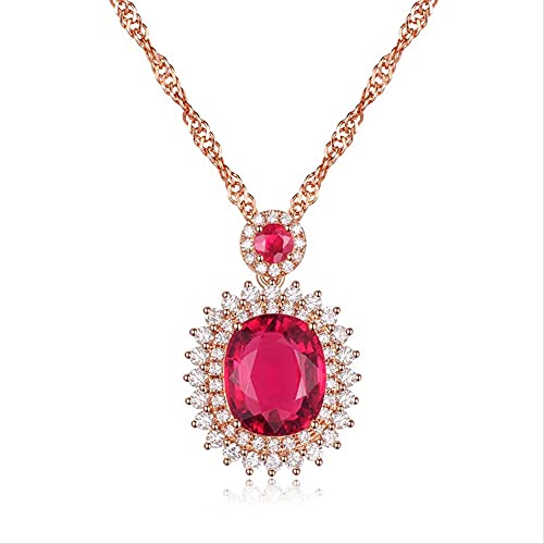 Collier ruby style fleur pour femmes : le cadeau de mariage idéal pour sceller votre amour