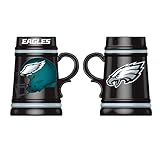 Team Sports America NFL Philadelphia Eagles Ceramic Stein Cup with Handle, 24 oz. Beer Stein Mug, Drinking Cups For Bar, Alcohol, Beverages, Coffee, Teas, Gift for Football Fans