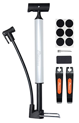Bike Pump,Compatible with Presta and Schrader Valve Portable Bicycle Pump,Aluminum Alloy Floor Bicycle Air Pump,Compact Mini Bicycle Tire Pump,Bonus 2 Tire Levers and Bike Patch Kit Bike Pump,Compatible with Presta and Schrader Valve Portable Bicycle Pump,Aluminum Alloy Floor Bicycle Air Pump,Compact Mini Bicycle Tire Pump,Bonus 2 Tire Levers and Bike Patch Kit