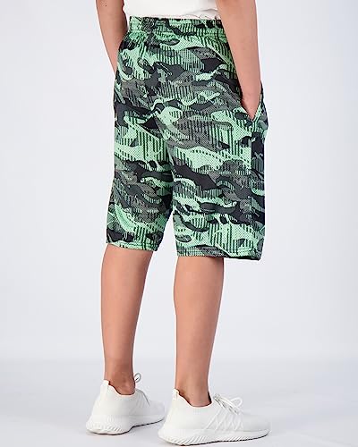 real essentials 5-pack boys39 dry-fit active athletic performance basketball shorts with pockets