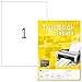 TopStick 8720 Universal Etiketten, 100 Blatt, 210 x 297 mm, 1 pro A4 Bogen, 100 Stück, selbstklebend, bedruckbar, matt, blanko Papier Klebeetiketten Aufkleber, weiß A4 blanko günstig Kaufen-TopStick 8720 Universal Etiketten, 100 Blatt, 210 x 297 mm, 1 pro A4 Bogen, 100 Stück, selbstklebend, bedruckbar, matt, blanko Papier Klebeetiketten Aufkleber, weiß