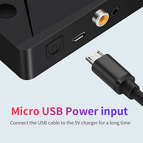 Optical Toslink Bluetooth Transmitter For Tv To Bluetooth Headphone, Low Latency Wireless Audio Adapter With Optical Aux Coaxial Input, Long Range Bluetooth Adapter, Power By Usb, Plug N Play #TOP4