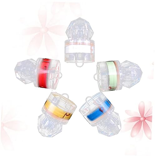 SUPVOX Scientific Underwater Night Fishing Lights 5pcs Led Green Squid Fish Lure Lights for Saltwater Deep Drop Fishing Lamp