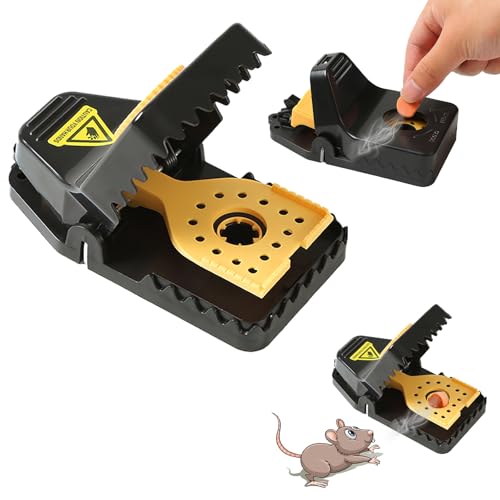 Mouse Traps Rat Trap Quick Effectively Best Mousetrap Mousetraps Used Indoor & Outdoor Reusable Mouse Traps, Snap Traps for Mice Traps Used Anywhere 1Large