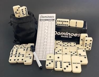 Juego de Domino Doble Seis Tamaño Grande para Adultos