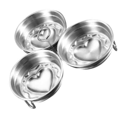 Moldeador de huevos para desayunos en pareja y flanes caseros con moldes de corazón