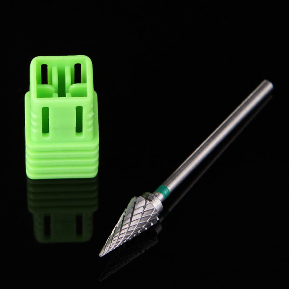 SOLUSTRE Fraise pour Machine à Ongles Tête de Meulage Ronde pour Enlever les Peaux Mortes des Ongles des Mains