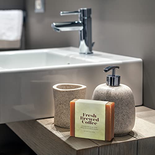 Yeahgoshopping 4.5 Oz Brewed Goat Milk Coffee Soap Handmade Soap Bar For Hands Body Face Men Women Kids | Organic Fresh Handmade Soap Goat Milk Soap With Organic Coconut Olive Palm Oil Shea Butter | Non Gmo | Handmade In Usa (One Bar Soap) #TOP4