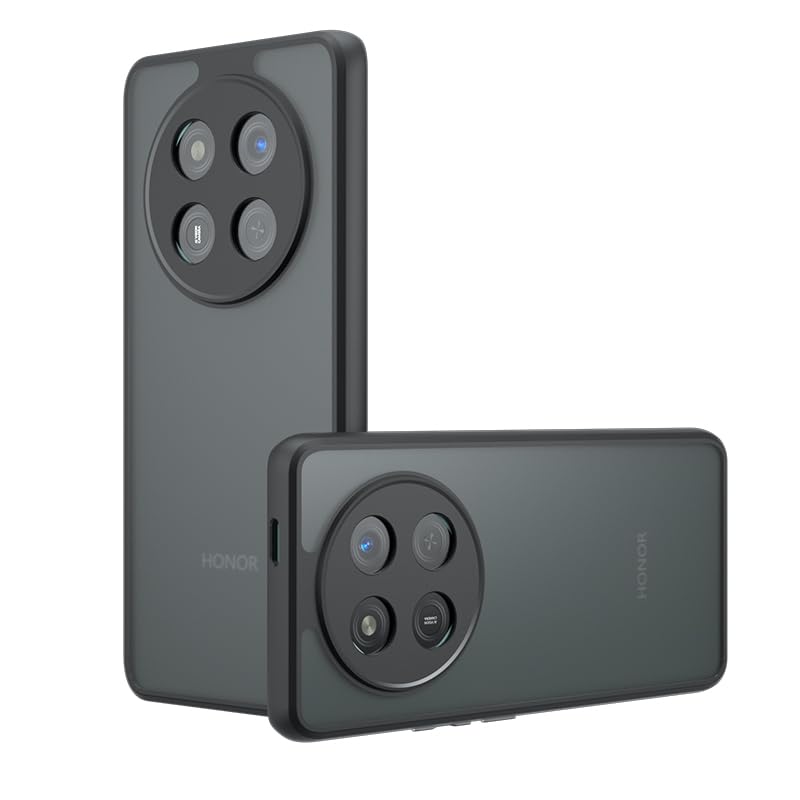 Image of Back Cover Compatible with Honor X9C 5G - Matte Black Case | Slim Rubber Mobile Cover | Anti-Scratch Back Cover | Soft Touch Phone Case | Lightweight Mobile Case
