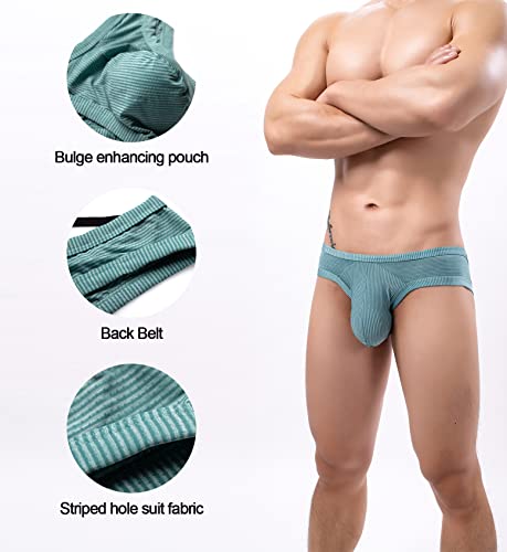 YuKaiChen Men's Briefs Low Rise Bikini Underwear Bulge Enhancing