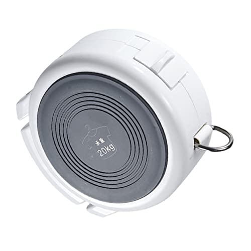 PRETYZOOM 1pc Retractable Clothesline Wall Mounted Heavy Duty Hanging String for Indoor Outdoor Use Space Saving Laundry Organizer Simple and Quick Clothing Drying White