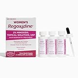 Regoxidine Women's 2% Minoxidil Topical Solution (3-Month Supply) Helps Restore Top of Scalp Hair...