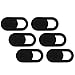 Create idea 6pcs Noir Webcam Couverture Ultra Mince Conception Web Couverture Caméra Adhésif Autocollant Curseur Protection Confidentialité pour Ordinateur Portable Tablettes Téléphone