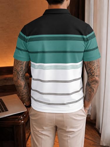 Image of Noble Monk Men's Regular Fit Polo Neck T-Shirt | Half Sleeve