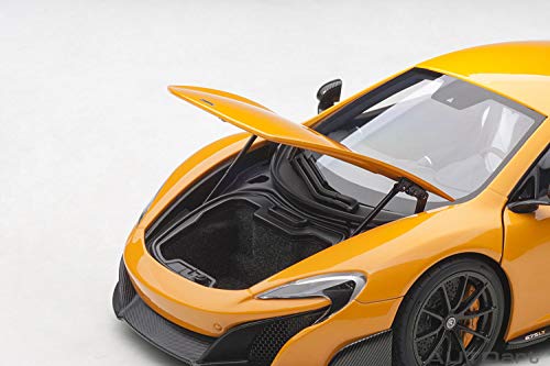 Modelo auto Mclaren 675LT naranja escala 1:18 miniatura 4