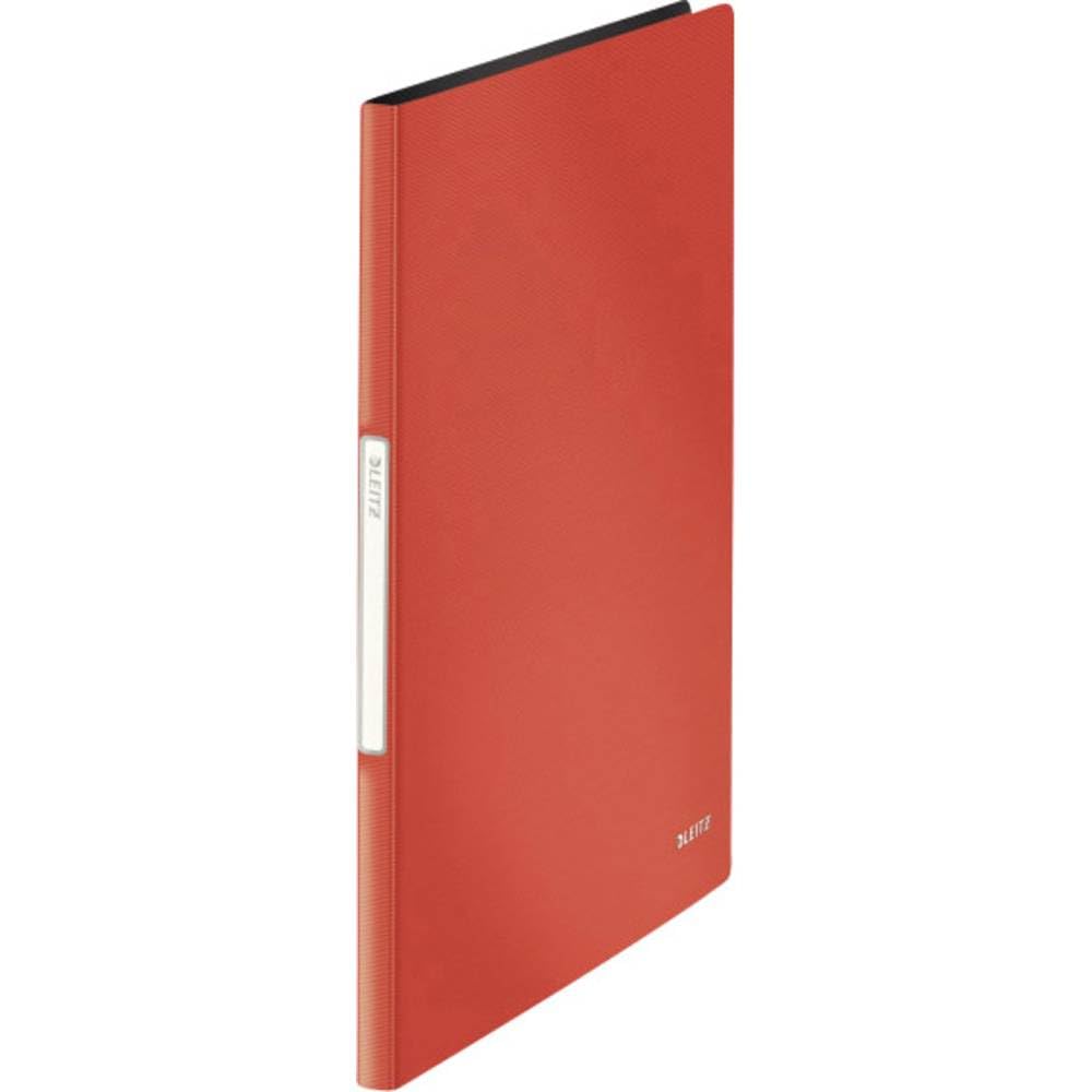 Leitz Solid, portalistino PP A4 20 custodie rosso chiaro