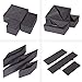 DIOMMELL 21 Pack Foldable Cloth Storage Box Closet Dresser Drawer Organizer Fabric Baskets Bins Containers Divider for Baby Clothes Underwear Bras Socks Lingerie Clothing,Dark Grey 11-4249