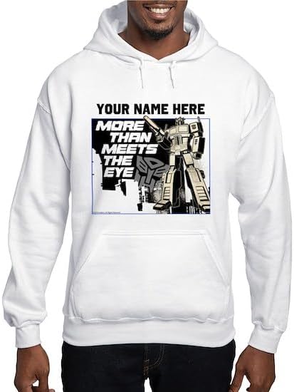 CafePress Custom Personalized More Than Meets The Eye Sweatshirt Men's Light Regular Fit Hooded Sweatshirt