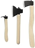 3Pcs Miniature Axe, Miniature Wooden Handle Metal Hatchet, Chopper, Outdoor Dollhouse Accessories, Dollhouse Farm Tools