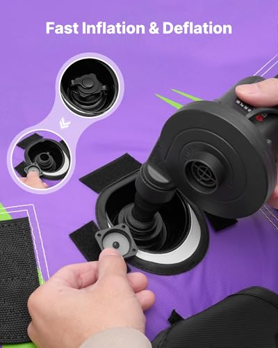 image for VEVOR Towable Tubes for Boating, 2-Rider Inflatable Boat Tubes and Tow