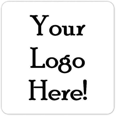 CustomLogo Stickers, 2 Inch Square Stickers, Upload Your Logo or Image (60 Count)