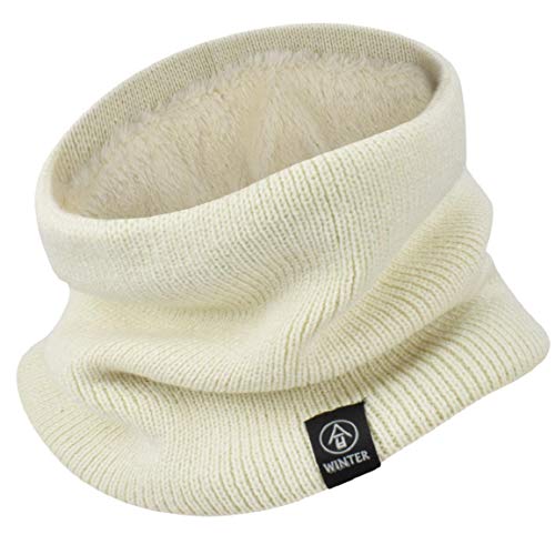Yuson Girl Schlauchschal Damen Herren Winter Halsschlauch Dick Fleece Halswärmer Fleece Loop Schal Unisex Innenfutter Neckwarmer Multifunktionstuch Strickschal für...