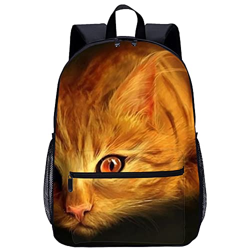 Sac à dos personnalisé chat pour écoliers grand sac imprimé 3D pour la rentrée