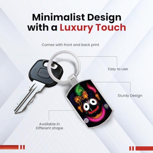 Image of MG | Motivational & Devotional Metal Glossy Keychains | Shiva /Krishna /Ganesha /Balaji /Buddha /Hanuman /Jesus /Laxmi /Ram /Evil Eye - Stylish & Durable Gift Keychain