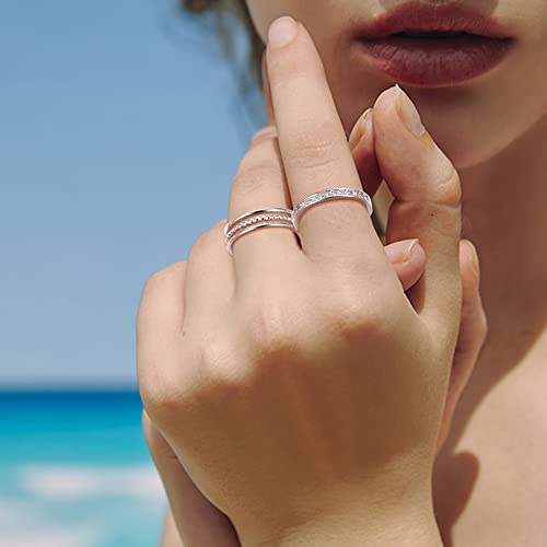 Jerywe 3 Pcs Toe Rings For Women Sterling Silver 925 Hypoallergenic Adjustable Open Toe Ring Plain Sterling Silver Cubic Zirconia Band Toe Rings Set Minimalistic Beach Foot Jewelry #TOP3
