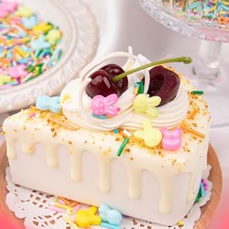 Easter Sprinkles for Cake Decorating, Pastel Spring Sprinkles Mix, Edible Candy Bunny, Jimmies, Nonpareils for Baking, Ice Cream, Cookies, Cupcake Topper