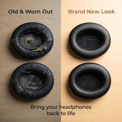 Replacement Ear Pads for Soundcore Life Q20/Q20+/Q20i/Q20BT | Soft Protein Leather, High-Density Foam, Pry Tool, Not for Life 2 NEO miniatura 4