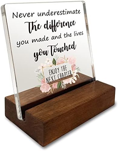 Coworker Gifts For Women Men Retirement Gifts New Joy Going Away Gift Leaving Gifts For Coworker Boss Leader Colleague Friends, Appreciation Gift, Desk Decor Signs for Home Office