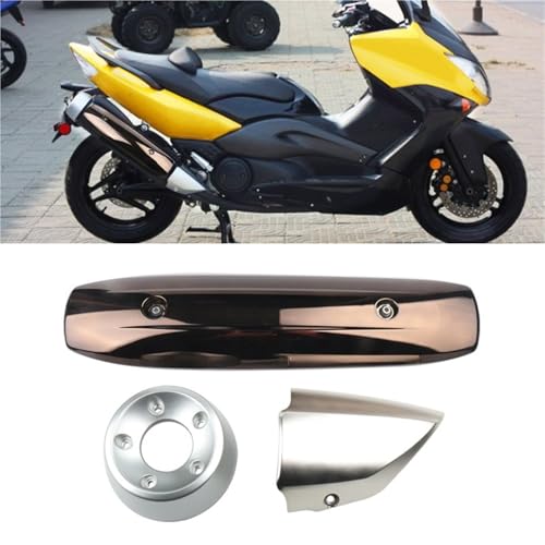 Cubierta protectora de escape Tmax500 con acabado resistente para silenciador 2