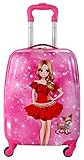  Maleta Infantil de Cabina Trolley Infantil Fantasia Estampados Equipaje de Mano 4 Ruedas giratorias 360 Grados (Muñeca)
