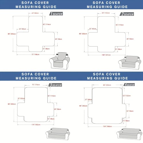 Housse de canapé imperméable 1 à 4 places avec sangles réglables - 3