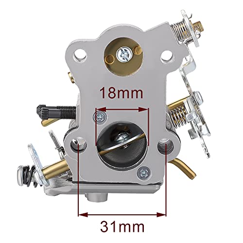 Butom 545070601 Carburetor With Fuel Filter For Craftsman 358351710 358351700 358350990 358351900 358351820 358351600 358351810 358351800 358350820 358350830 358351610 Chainsaw C1M-W26 #TOP1