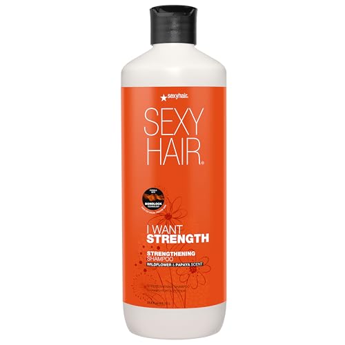 SexyHair I WANT STRENGTH Shampoo/Conditioner | 73% Less Breakage | Safe for Color-Treated Hair | All Hair Types*