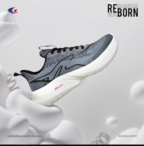 Image of Allen Cooper Jacquard Reborn Walking,Road Running,Cricket,Gym,Sports Comfortable Extra Max Cushion with Memory Foam Insole Walking Shoes for Men
