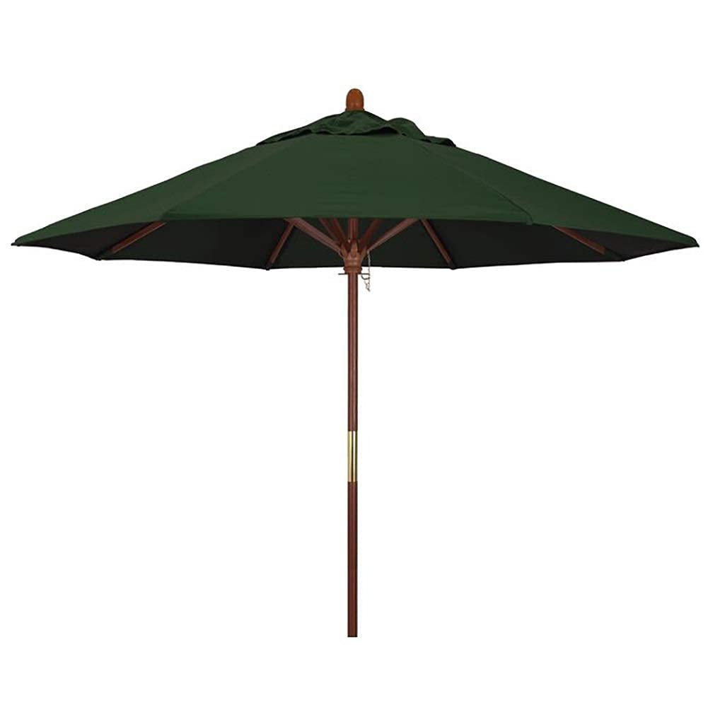 Sombrilla de madera a prueba de viento para mesa de mercado exterior