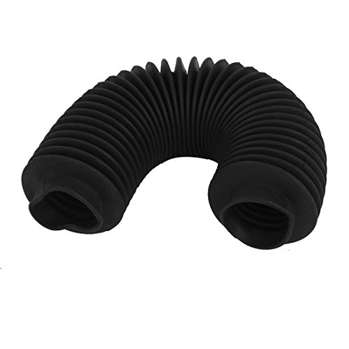 Ruilogod Car Rubber Tie Rod Bellows Boot Cover Black