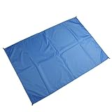 La superficie está recubierta con un revestimiento resistente al calor. La estrecha estructura textil garantiza el aislamiento de toda la arena fina e incluso el agua. Como material aislante, mantenga la superficie superior cómoda y seca cuando la use en pasto o playa húmedos.