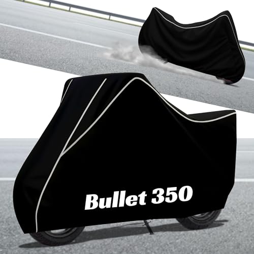 Image of Stylish Water Resistant Bike Body Cover Compatible with Bullet 350 & All Models | UV Protection, Dustproof, Heat Resistant, Two Wheeler | New All Weather Protection, Dust & Rain