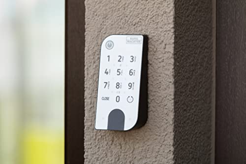 BURG-WÄCHTER Keypad für elektronische Türschloss-Systeme secuENTRY, Bedienung mit Zahlencode, Beleuchtetes Tastaturfeld, IP53, ENTRY 7711 KP PIN, Schwarz/Weiß