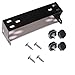 Workman CB Radio Mount Bracket kit for Cobra 148, Uniden Grant, Galaxy, Connex (Black)
