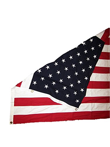 5X9.5 Embroidered Sewn Usa American Cotton 5'X9.5' Flag Casket Burial Brass Grommets #TOP3