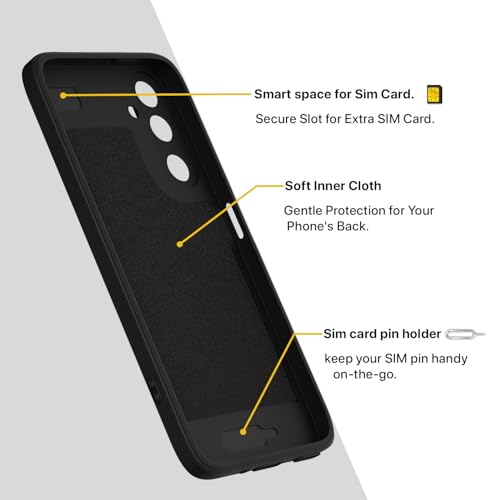 Image of Pikkme Back Cover for Samsung Galaxy M17 5G / A17 5G / F17 5G Soft Matte Silicone Mag-Safe Design (Mag-Safe Not Support) Camera Protection | Slim Fit Bumper Cover (Black)