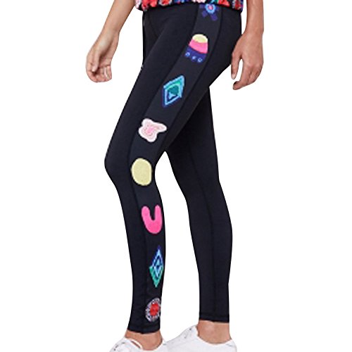 HARRYSTORE Entrenamiento de la manera de las polainas de las mujeres Fitness Pulsómetros Running pantalones de yoga pantalones deportivos (XL, Negro) Cover