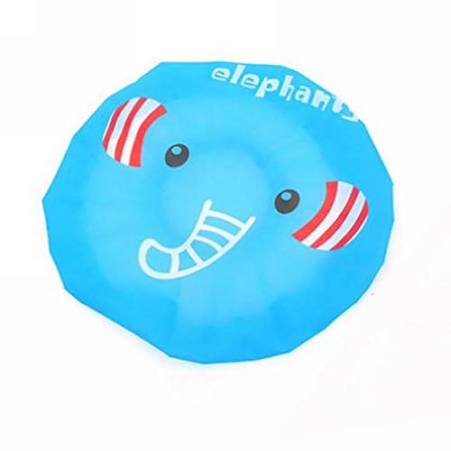 joizo 1 Stück Cute Cartoon Duschhaube, elastisch, wasserdicht, Badekappe für Frauen und Kinder, wiederverwendbar, Badekappe (Panda), blau, M